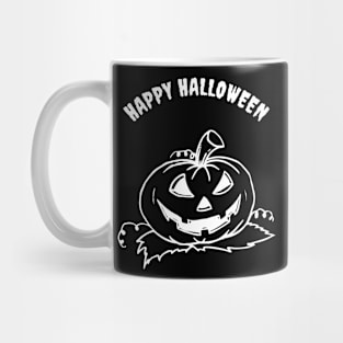 Happy Halloween Scary Pumpkin Mug